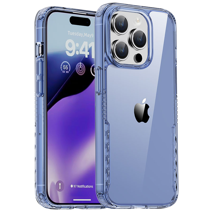 Чохол TPU+PC Multi-Color для Apple iPhone 14 Pro (6.1") (Blue)