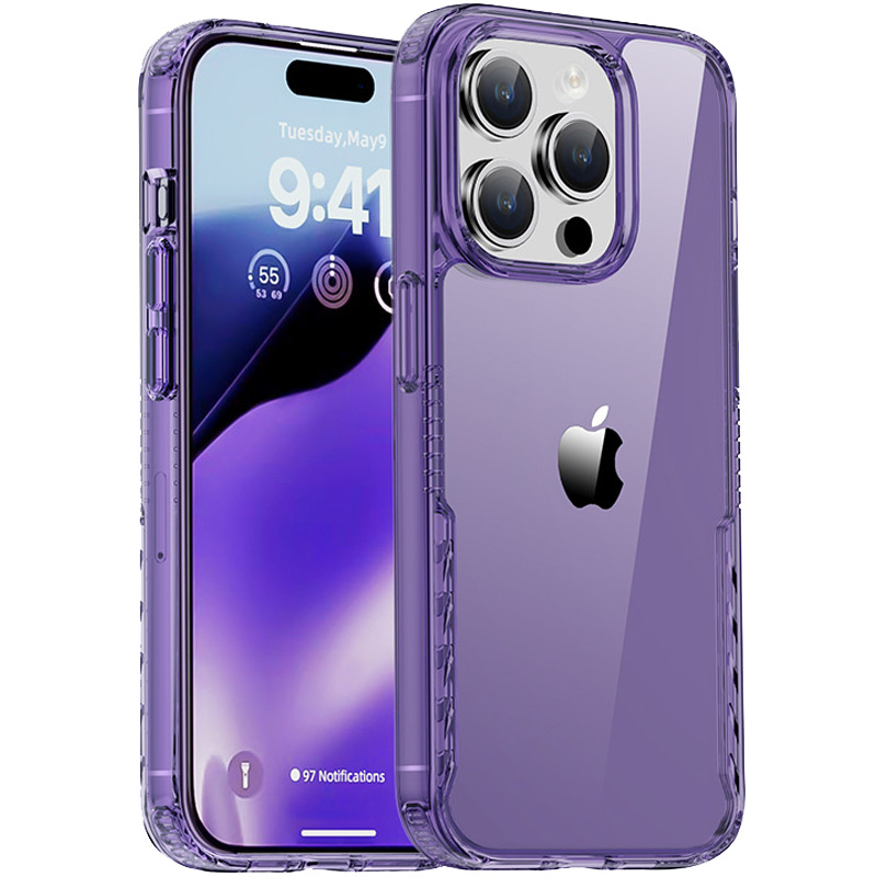 Чохол TPU+PC Multi-Color для Apple iPhone 15 Pro (6.1") (Purple)