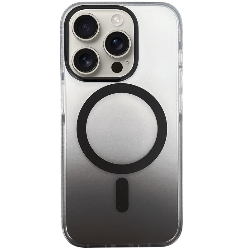 Чехол TPU+PC Phantom with MagSafe для Apple iPhone 15 Pro Max (6.7") (Black)