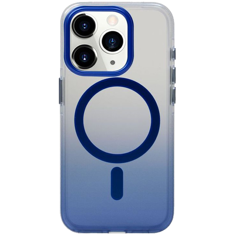 Чохол TPU+PC Shadow with MagSafe для Apple iPhone 14 Pro (6.1") (Blue)