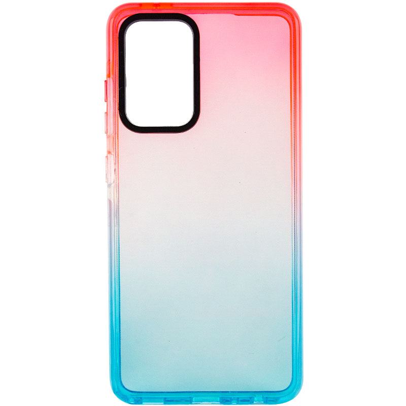 Чехол TPU+PC Sunny Gradient для Samsung Galaxy A33 5G (Розовый / Голубой )