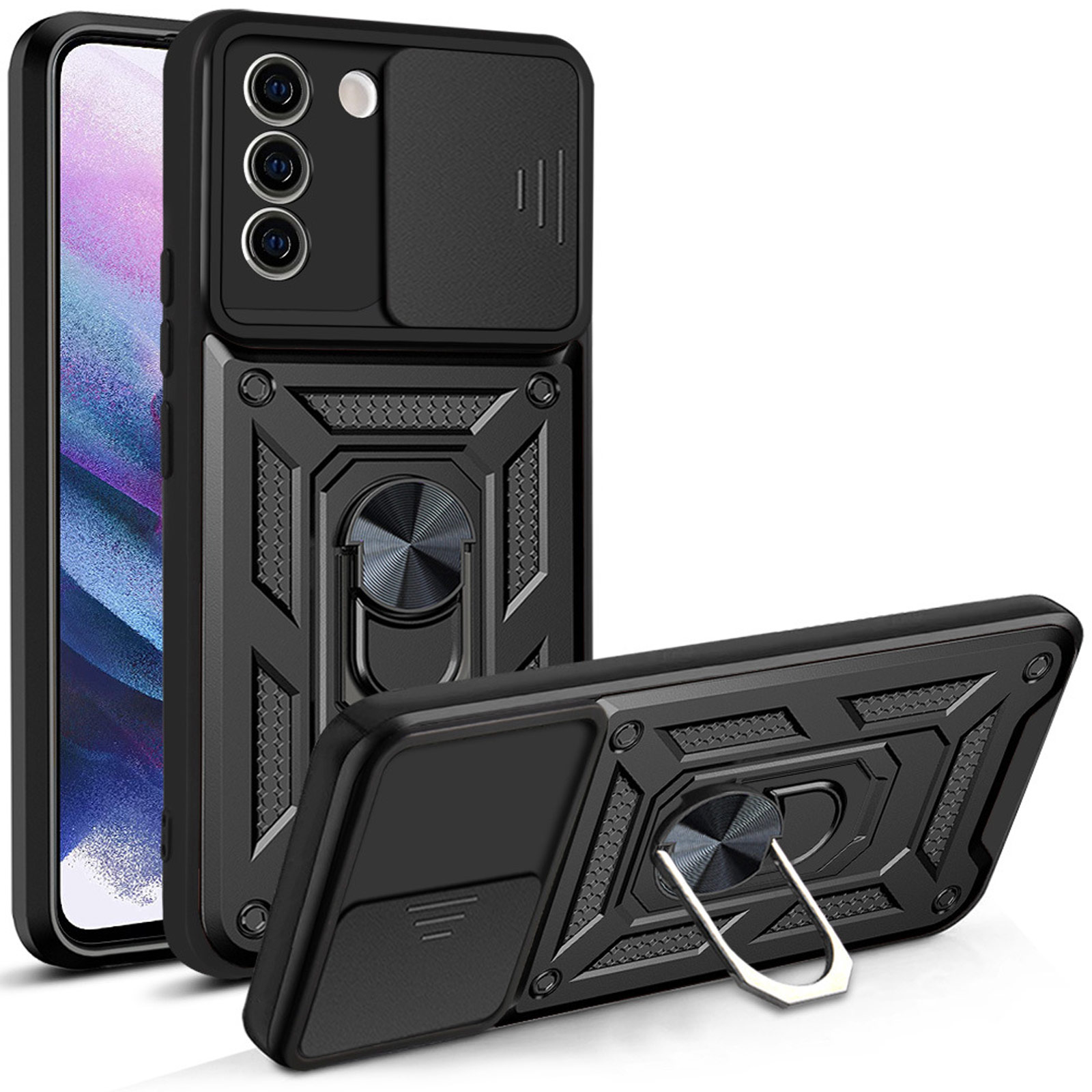Чехол Ummi Camshield Serge Ring для Samsung Galaxy S20 FE (Черный)