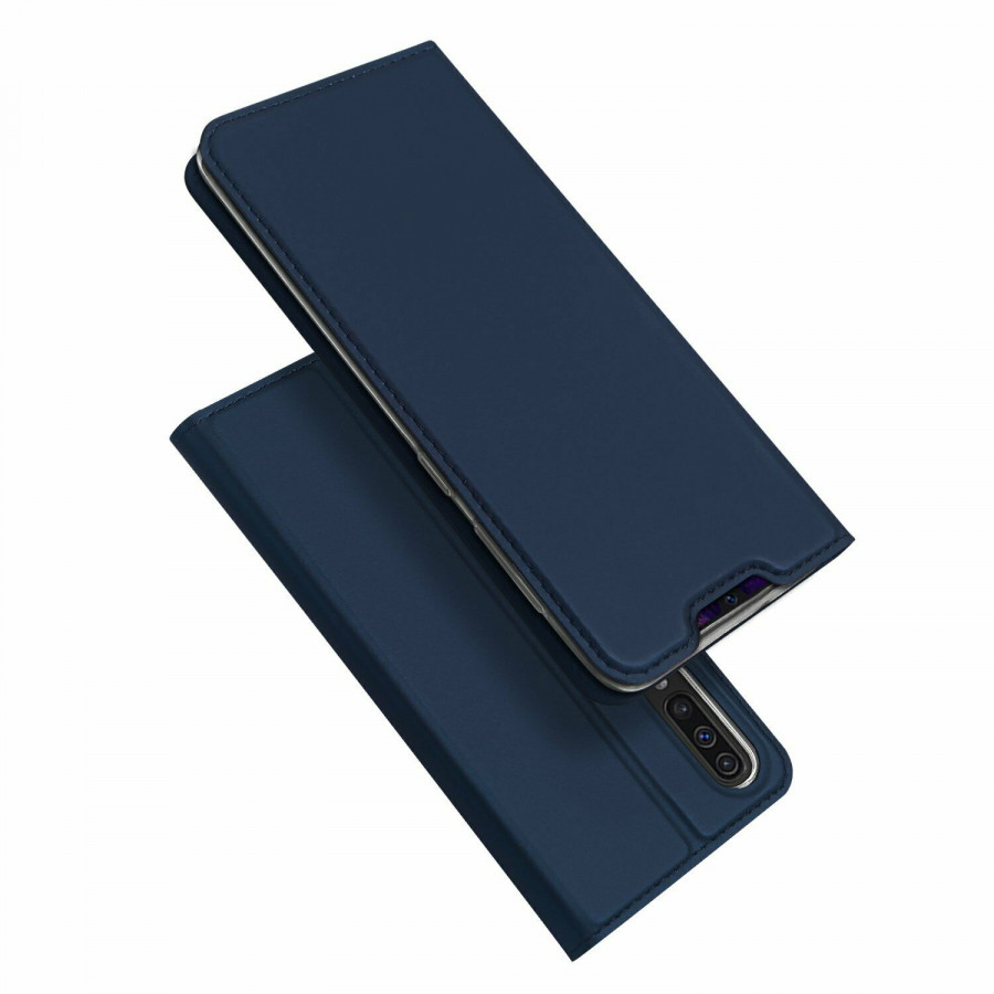 Чехол-книжка Dux Ducis с карманом для визиток для Samsung Galaxy A70 (A705F) (Синий)