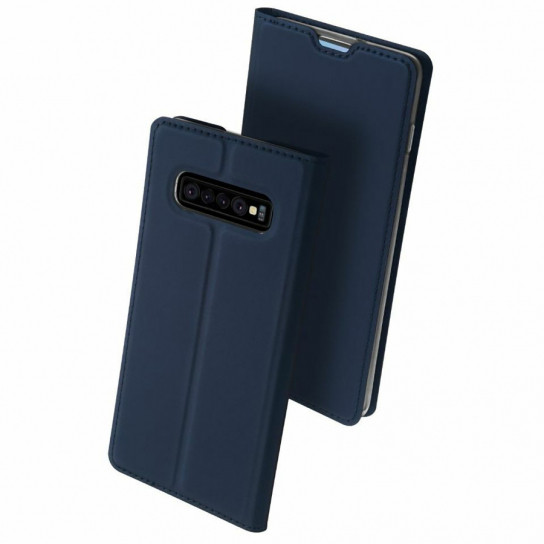 Чехол-книжка Dux Ducis с карманом для визиток для Samsung Galaxy S10+ (Синий)
