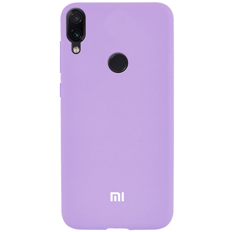 Чехол Silicone Cover Full Protective (A) для Xiaomi Redmi Note 7s (Сиреневый / Dasheen)