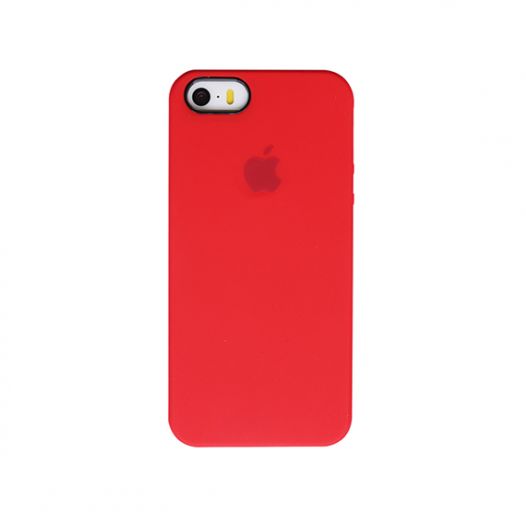 Чехол Silicone Case (AA) для Apple iPhone 5/5S/SE (Красный / Red)