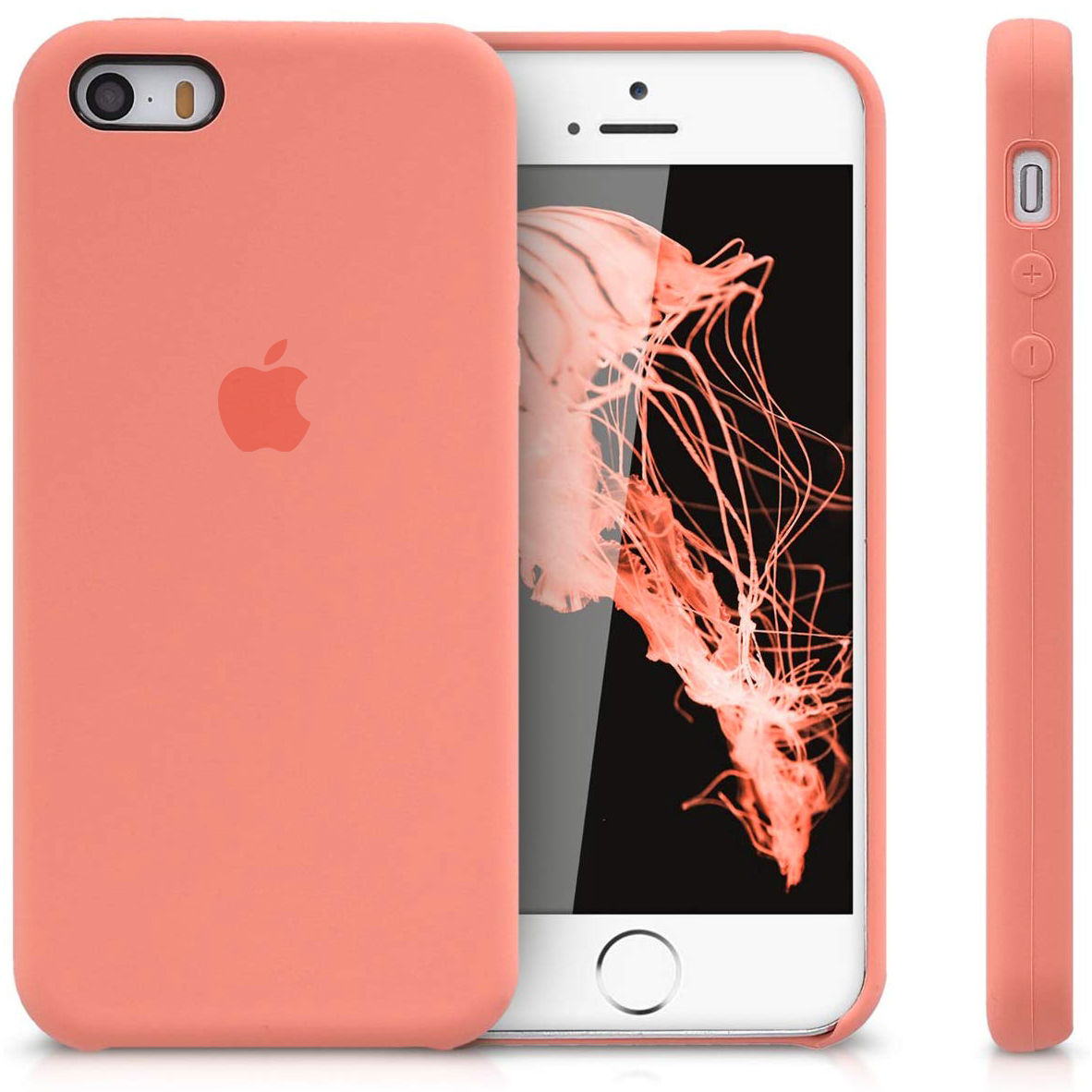 Чехол Silicone Case (AA) для Apple iPhone 5/5S/SE (Розовый / Barbie pink)