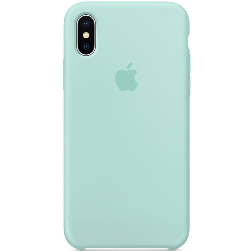 Чохол Silicone Case (AA) для Apple iPhone XS Max (6.5") (Бірюзовий / Marine Green)