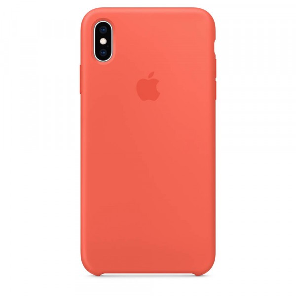 Чехол Silicone Case (AA) для Apple iPhone XS Max (6.5") (Оранжевый / Nectarine)