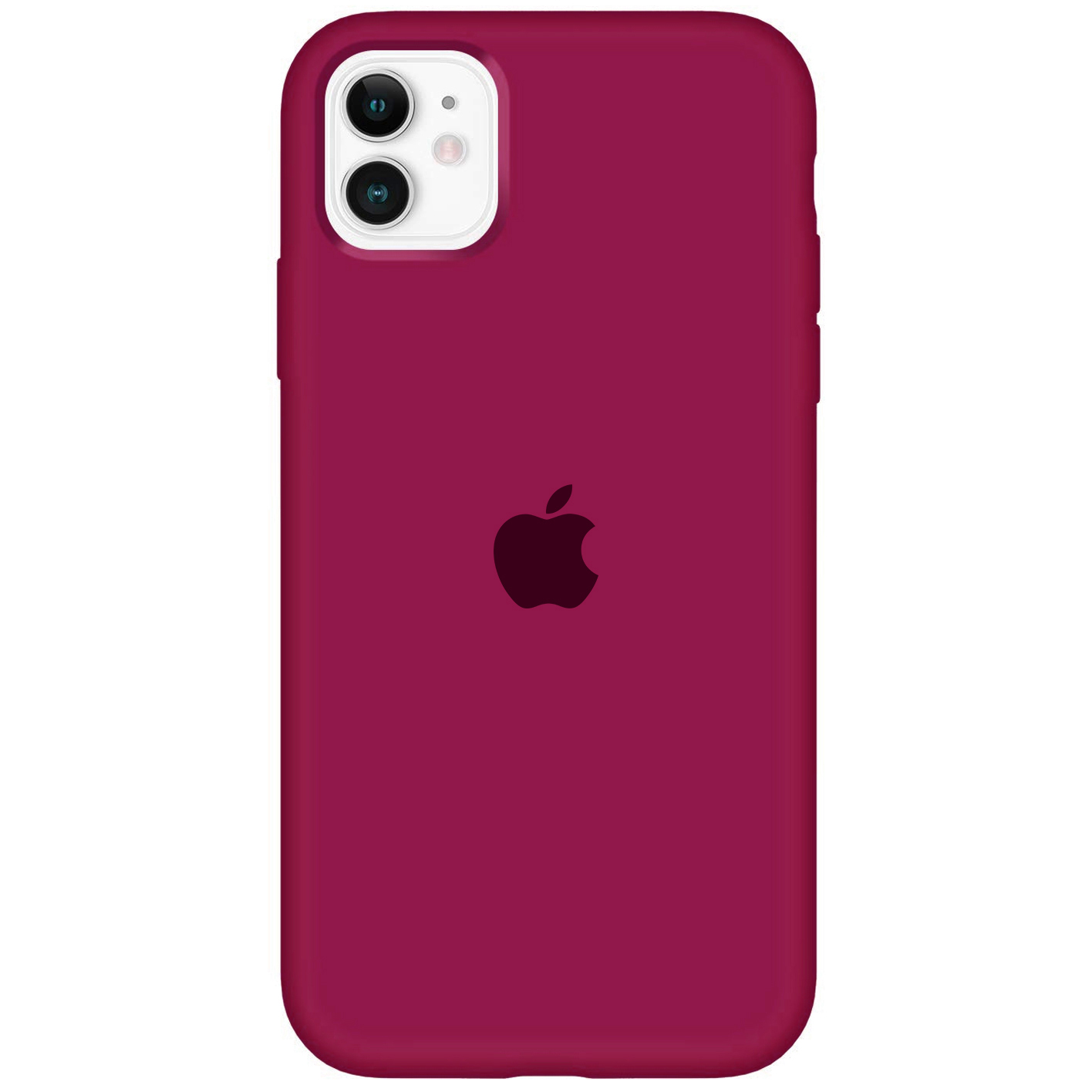 Чехол Silicone Case Full Protective (AA) для Apple iPhone 11 (6.1") (Бордовый / Maroon)