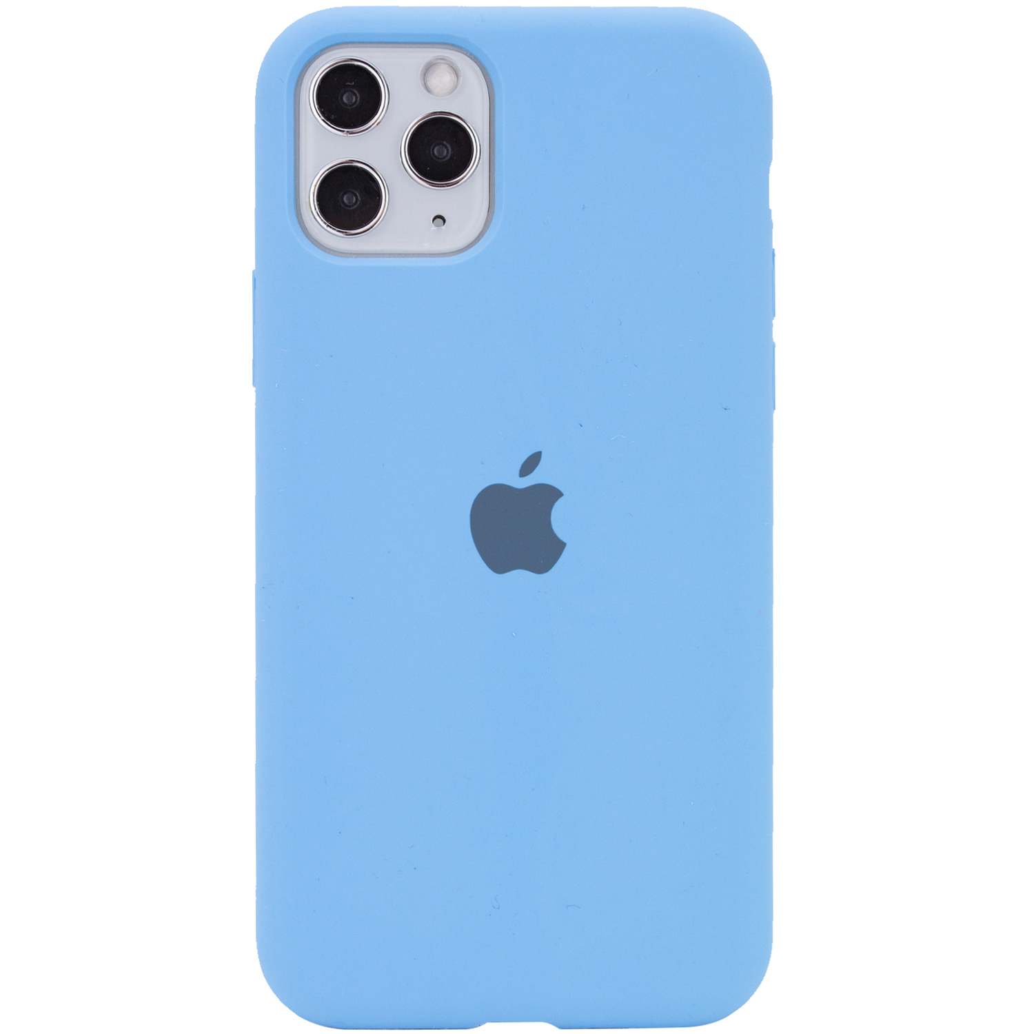 Чехол Silicone Case Full Protective (AA) для Apple iPhone 11 Pro Max (6.5") (Голубой / Cornflower)