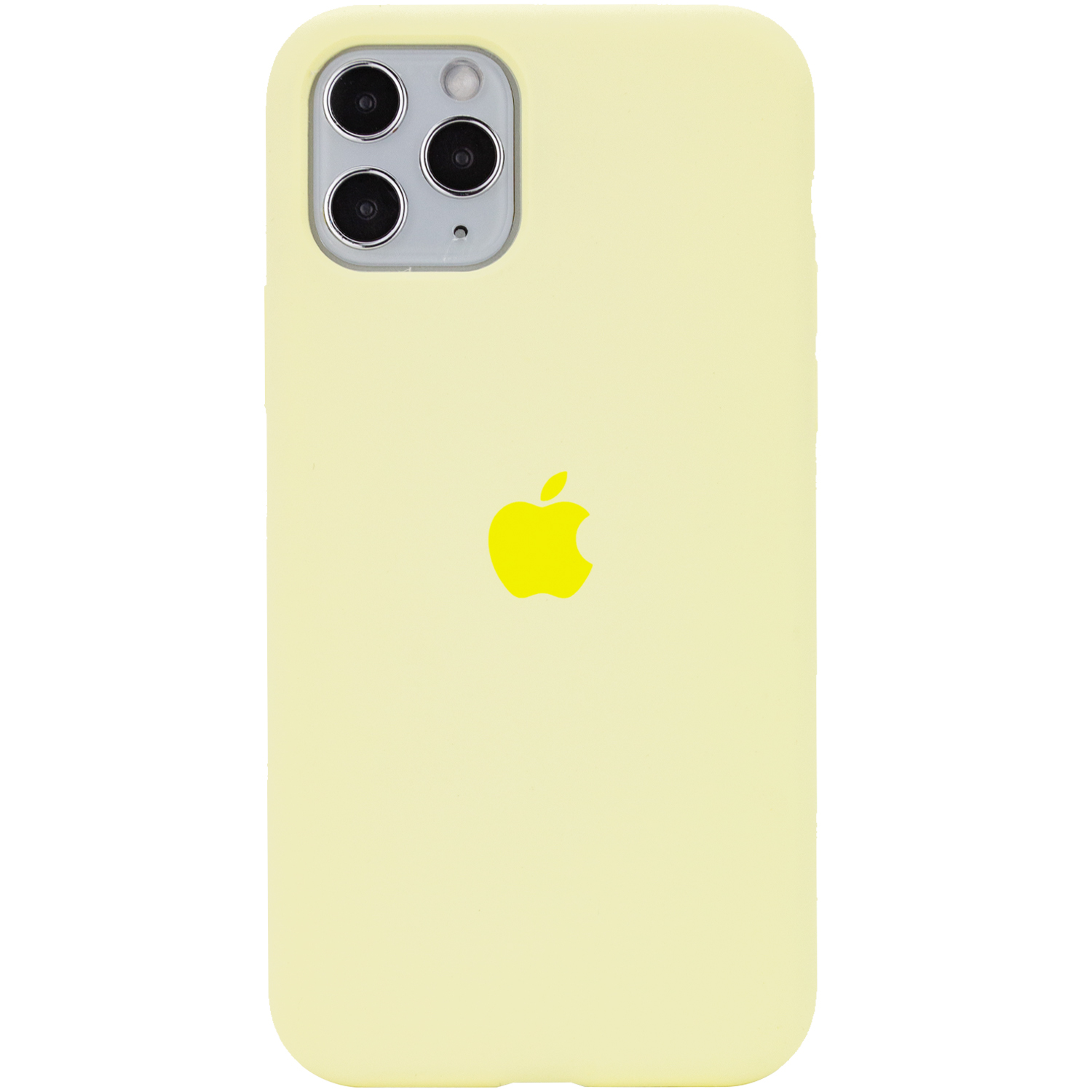 Чехол Silicone Case Full Protective (AA) для Apple iPhone 11 Pro Max (6.5") (Желтый / Mellow Yellow)
