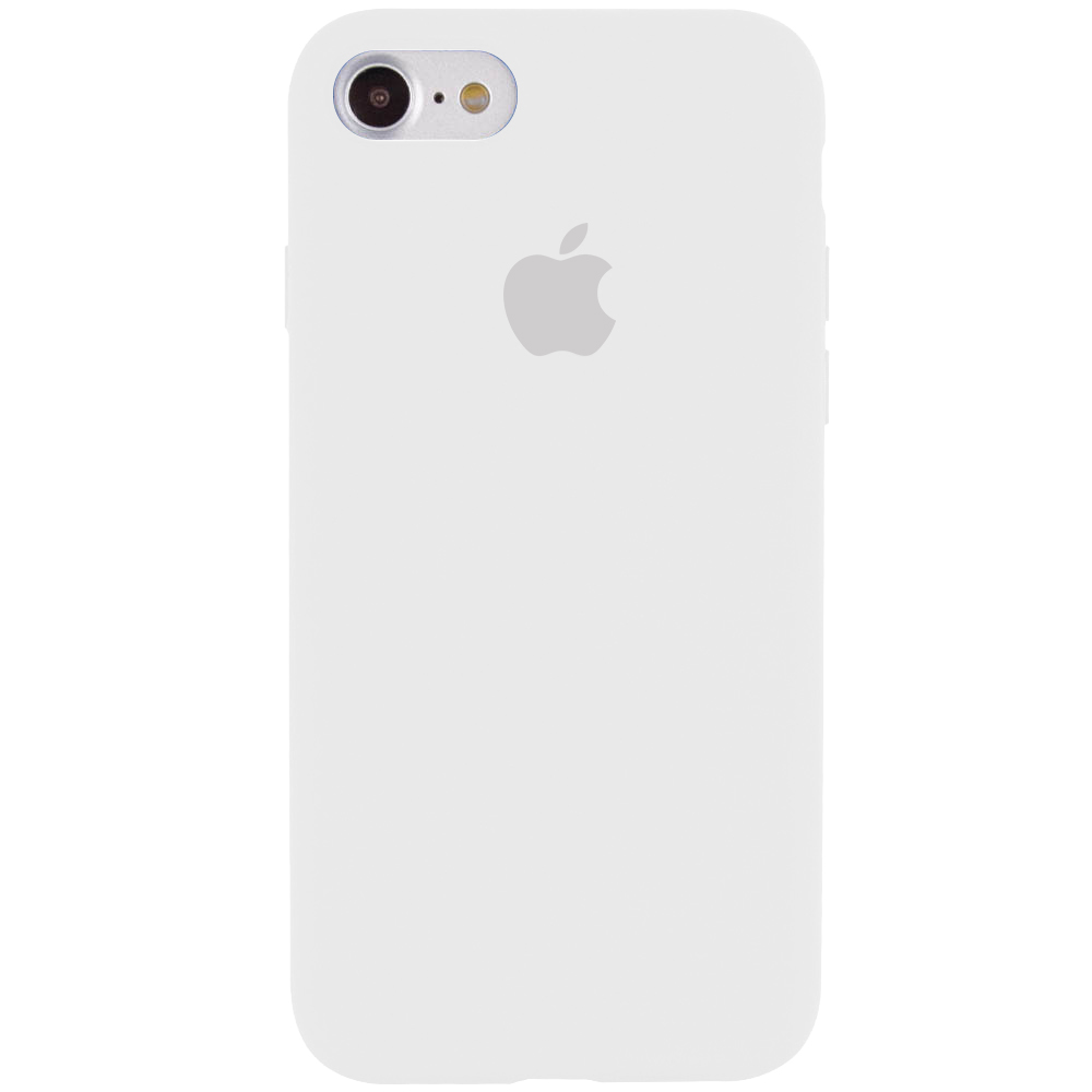 Чехол Silicone Case Full Protective (AA) для Apple iPhone 7 / 8 / SE (2020) (4.7") (Белый / White)