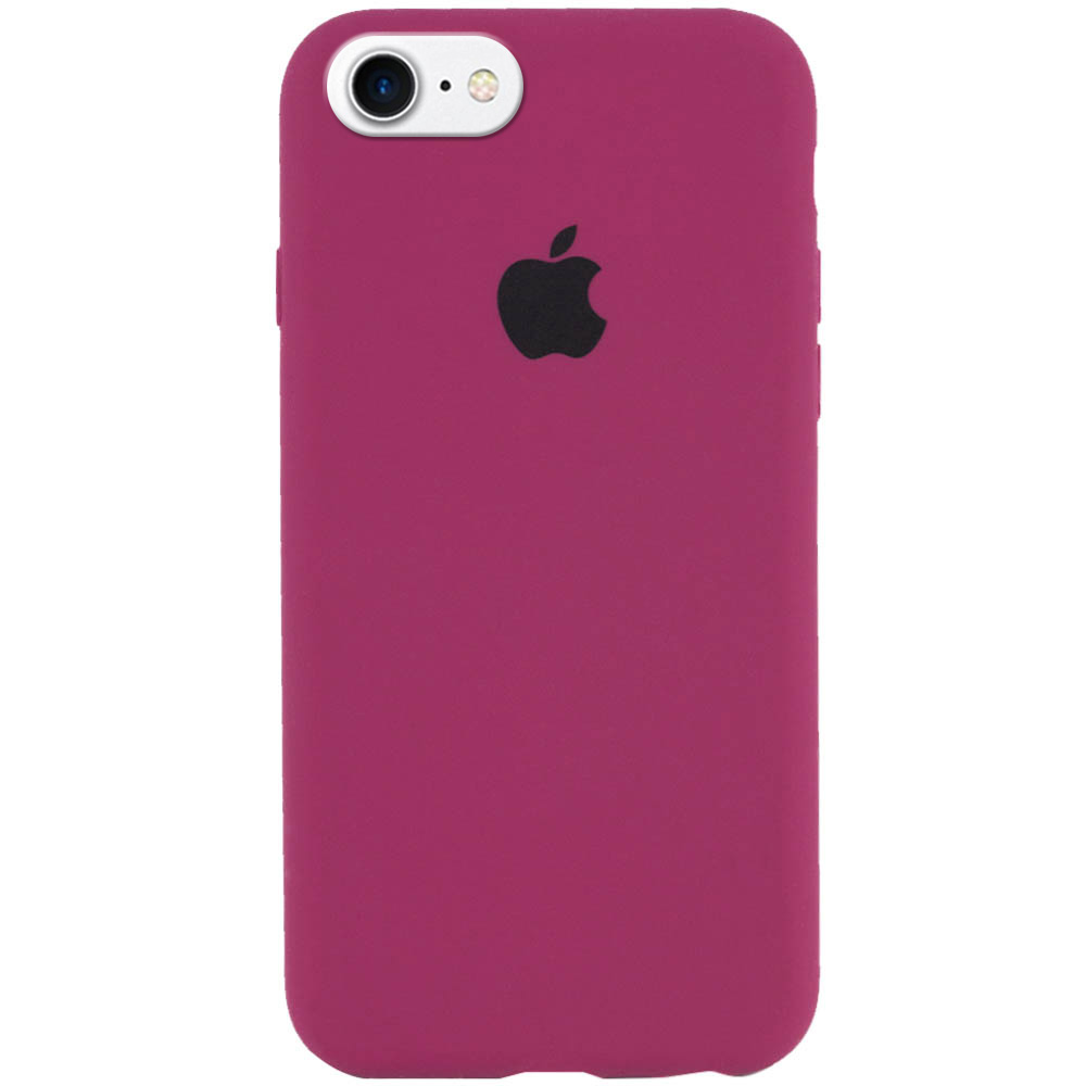 Чехол Silicone Case Full Protective (AA) для Apple iPhone 7 (4.7') (Бордовый / Maroon)
