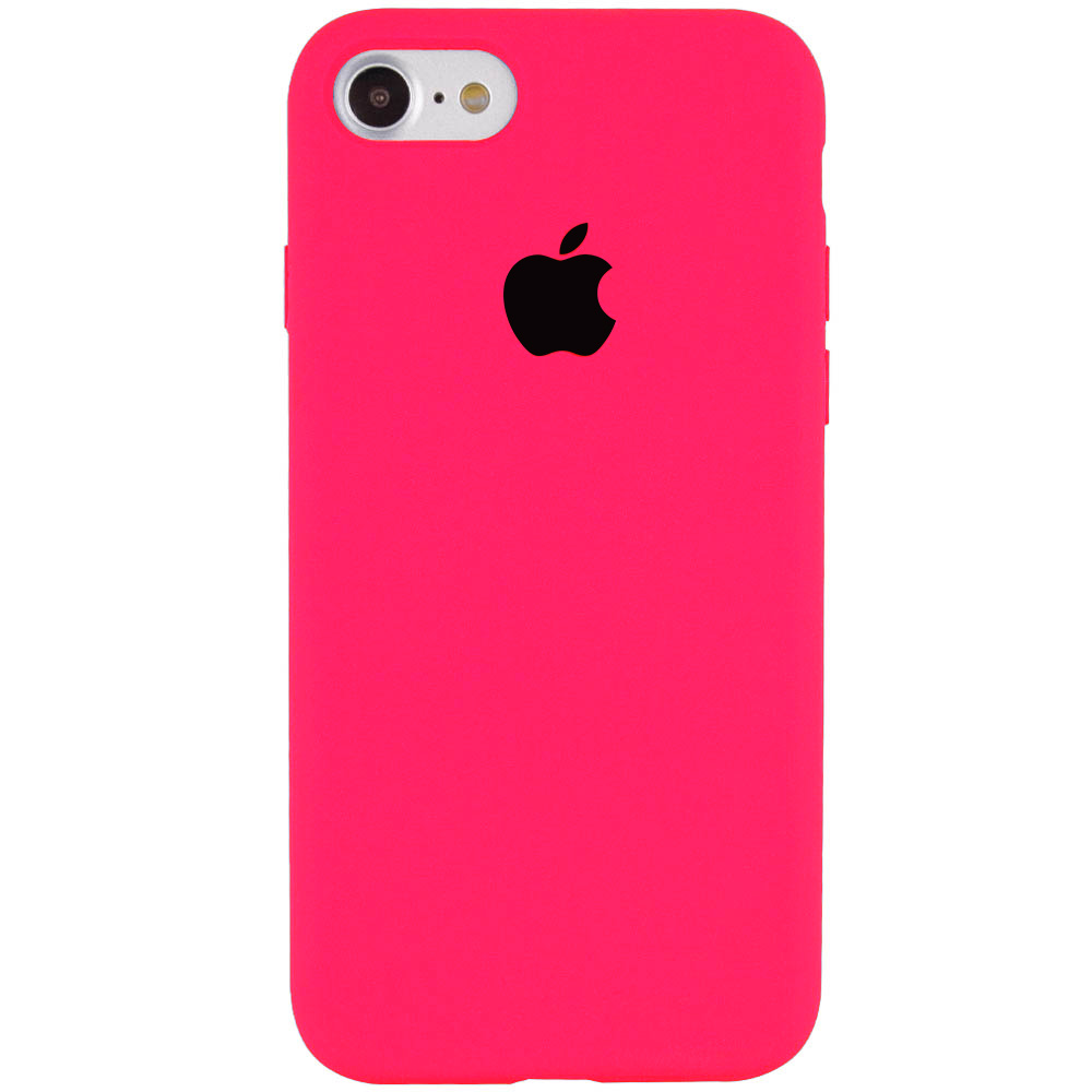 Чохол Silicone Case Full Protective (AA) для Apple iPhone 7 (4.7'') (Рожевий / Barbie pink)