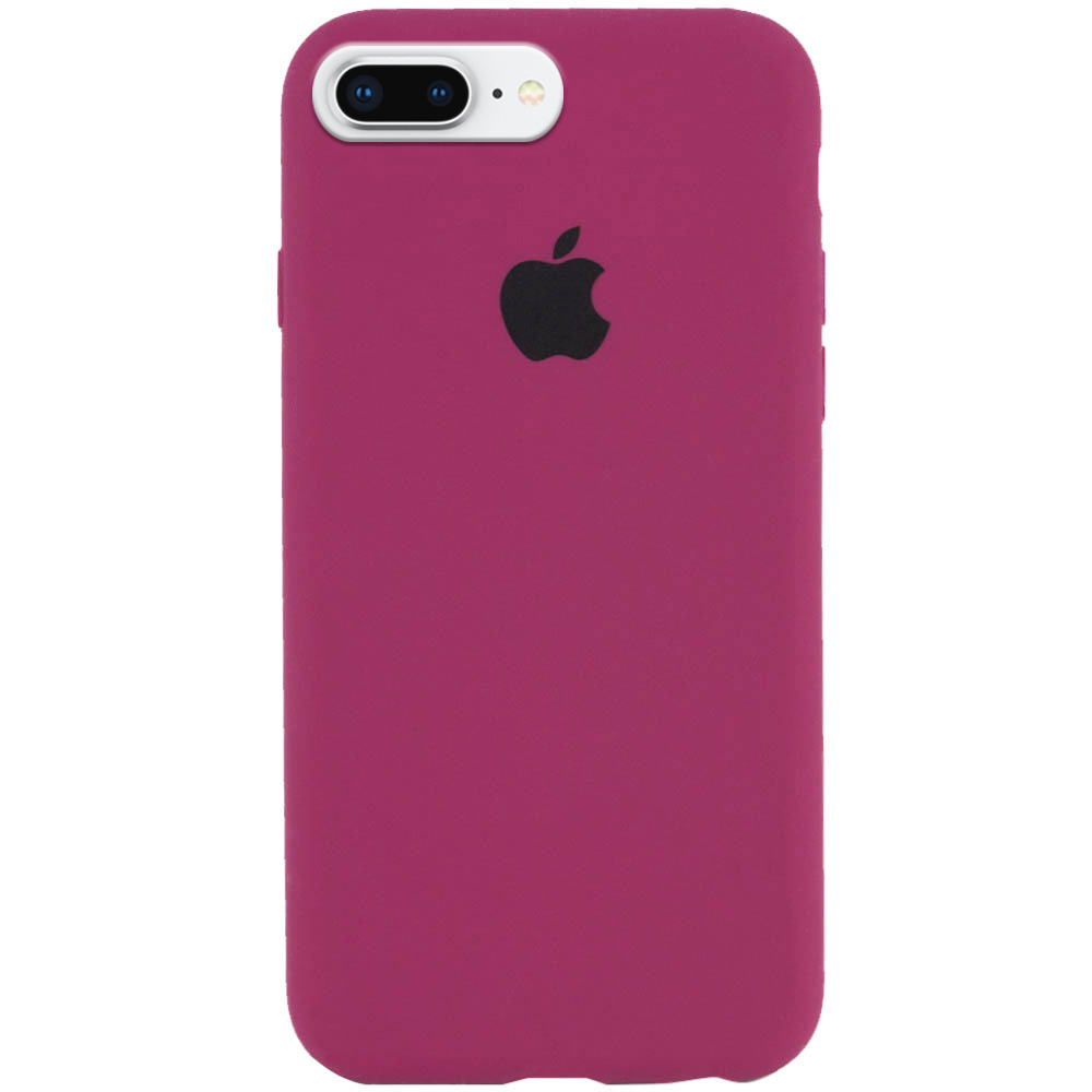 Чехол Silicone Case Full Protective (AA) для Apple iPhone 7 plus / 8 plus (5.5") (Бордовый / Maroon)