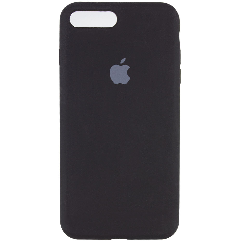 Чехол Silicone Case Full Protective (AA) для Apple iPhone 8 plus (5.5'') (Черный / Black)