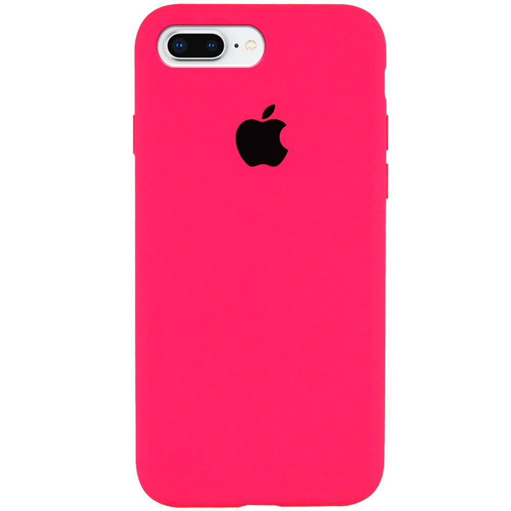 Чехол Silicone Case Full Protective (AA) для Apple iPhone 7 plus / 8 plus (5.5") (Розовый / Barbie pink)