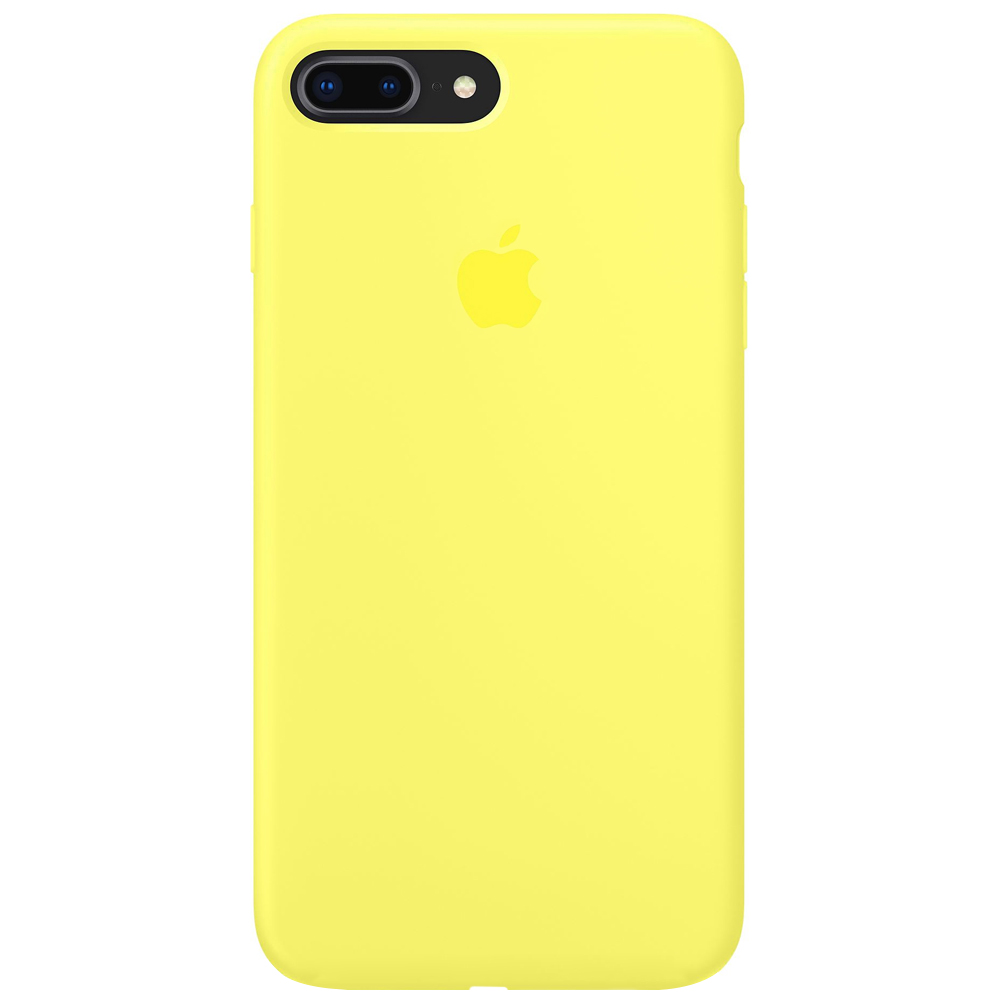 Чехол Silicone Case Full Protective (AA) для Apple iPhone 7 plus / 8 plus (5.5") (Желтый / Yellow)