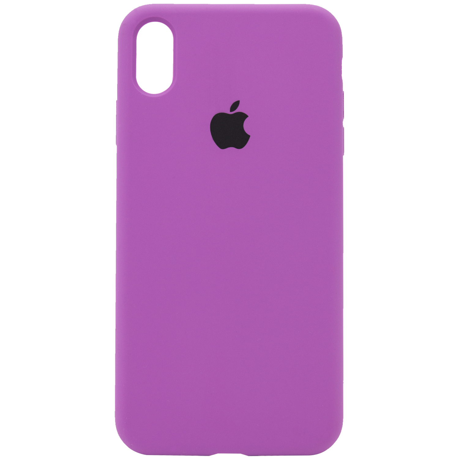 Чехол Silicone Case Full Protective (AA) для Apple iPhone X (5.8") / XS (5.8") (Фиолетовый / Grape)
