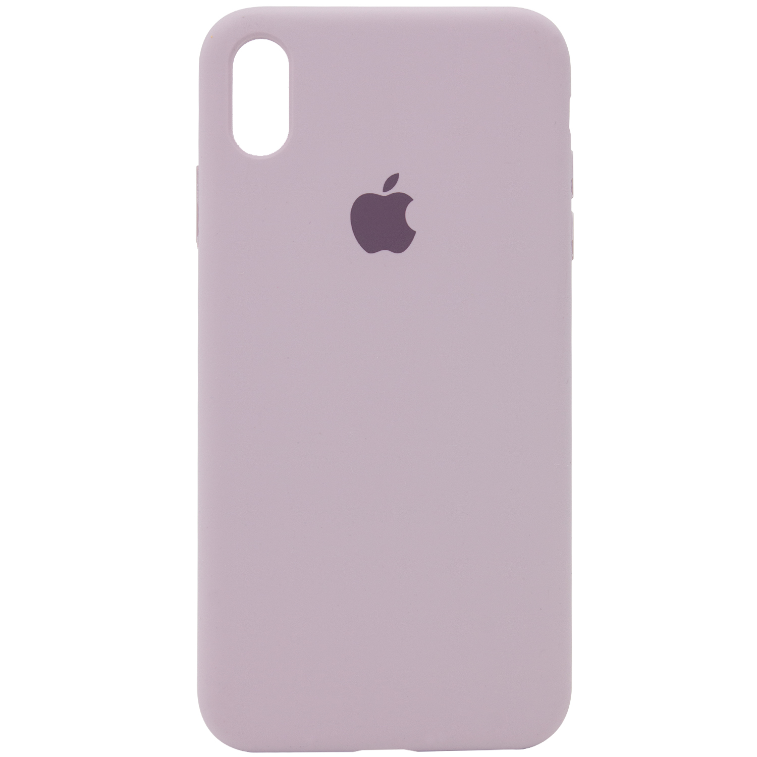 Чехол Silicone Case Full Protective (AA) для Apple iPhone X (5.8") (Серый / Lavender)