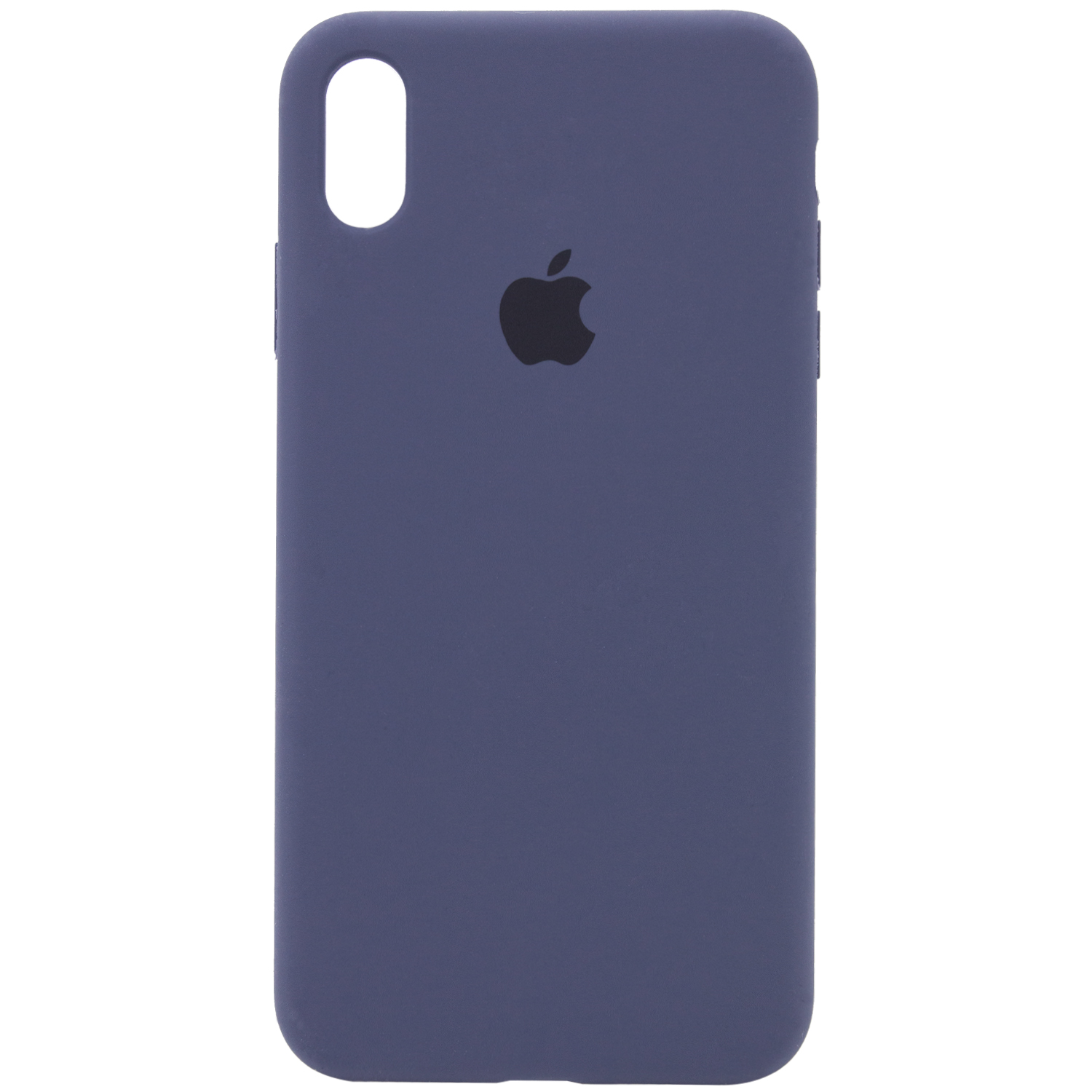 Чехол Silicone Case Full Protective (AA) для Apple iPhone X (5.8") (Темный Синий / Midnight Blue)
