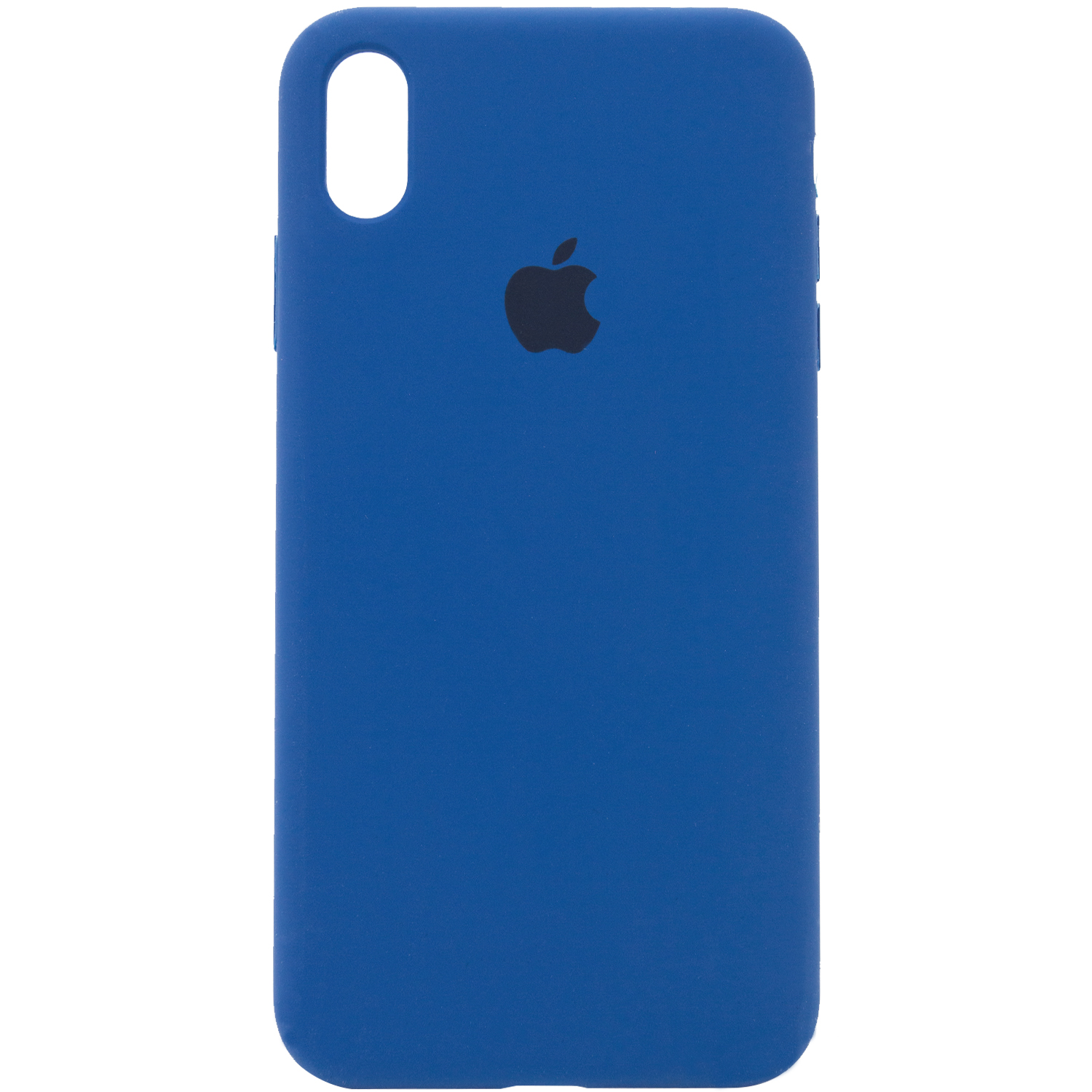 Чехол Silicone Case Full Protective (AA) для Apple iPhone X (5.8") / XS (5.8") (Синий / Navy Blue)