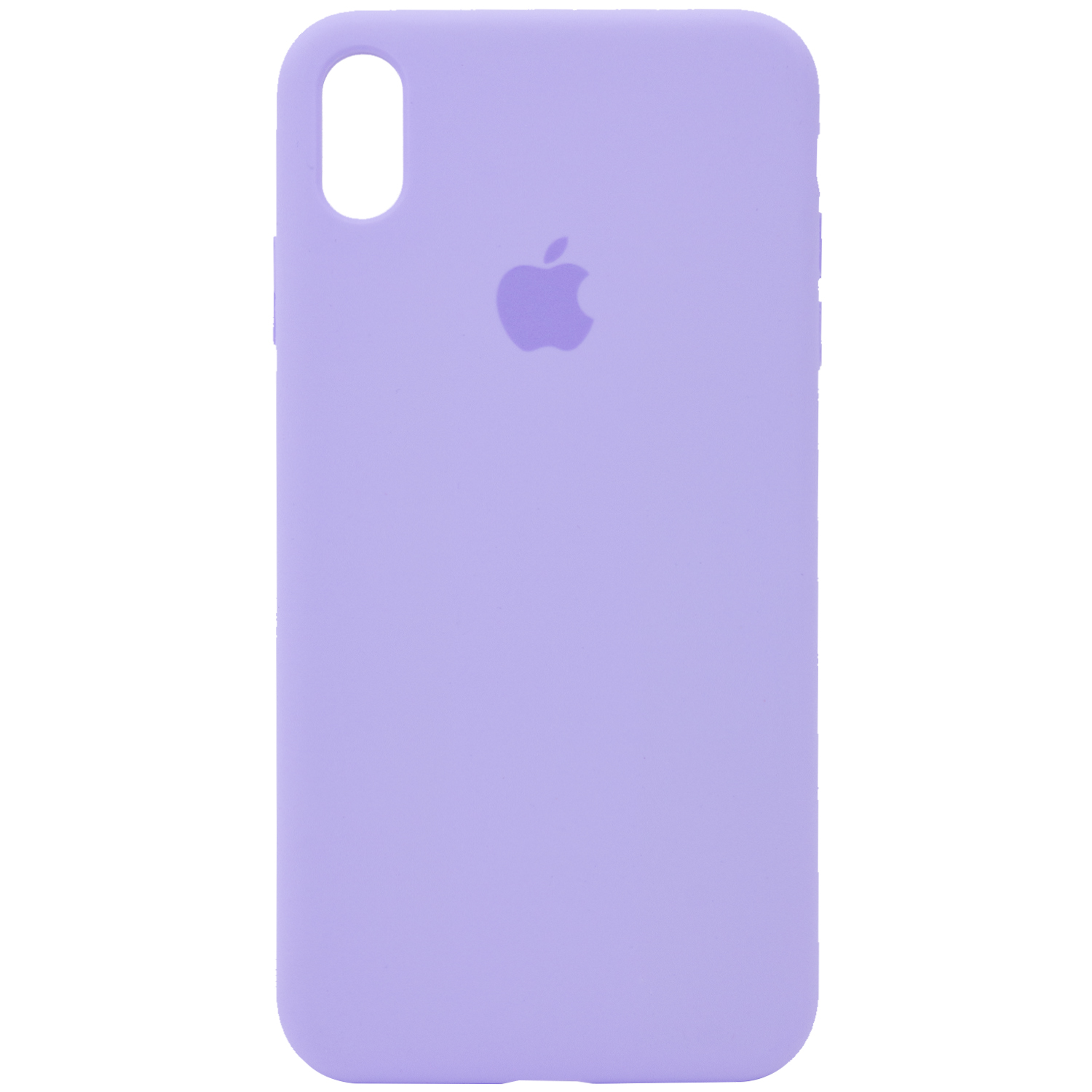 Чехол Silicone Case Full Protective (AA) для Apple iPhone X (5.8") / XS (5.8") (Сиреневый / Dasheen)