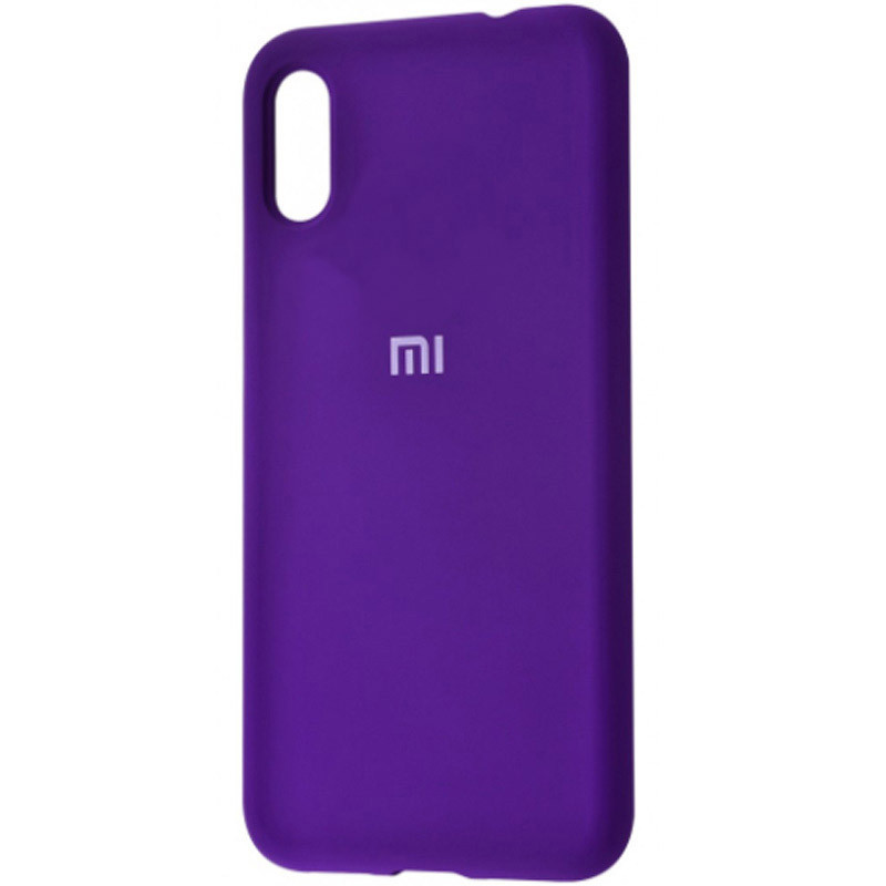 Чехол Silicone Cover (AA) для Xiaomi Redmi 7A (Фиолетовый / Purple)