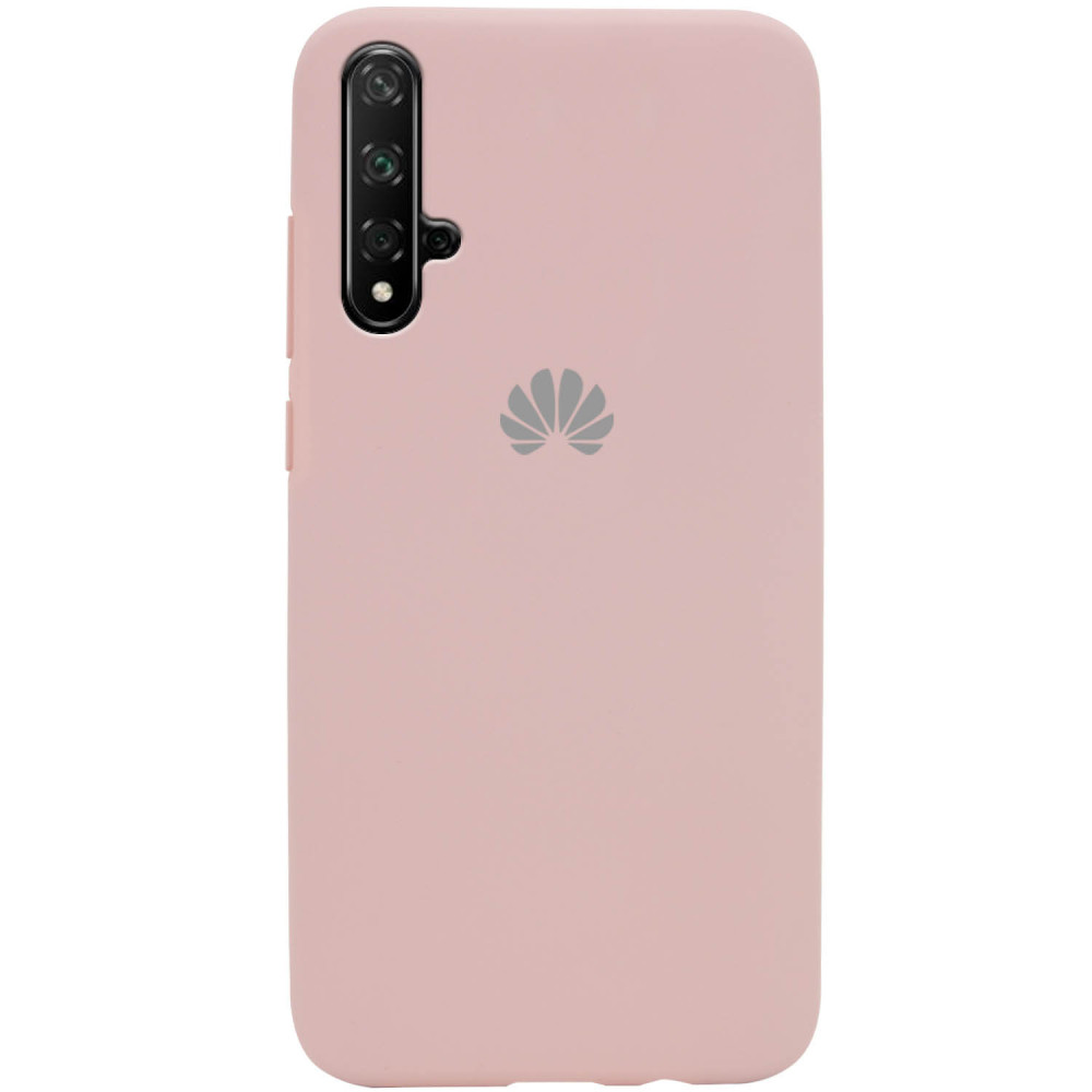 Чехол Silicone Cover Full Protective (AA) для Huawei Nova 5T (Розовый / Pink Sand)