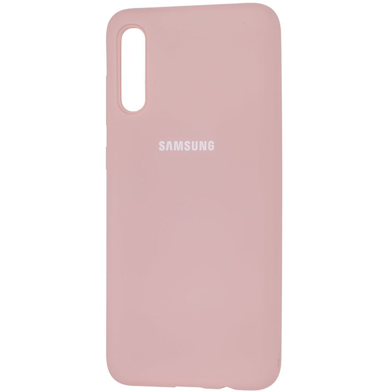 Чехол Silicone Cover Full Protective (AA) для Samsung Galaxy A70 (A705F) (Розовый / Pink Sand)