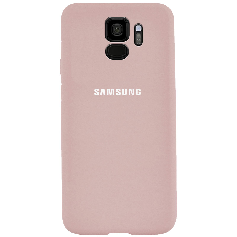 Чехол Silicone Cover Full Protective (AA) для Samsung Galaxy S9 (Розовый / Pink Sand)
