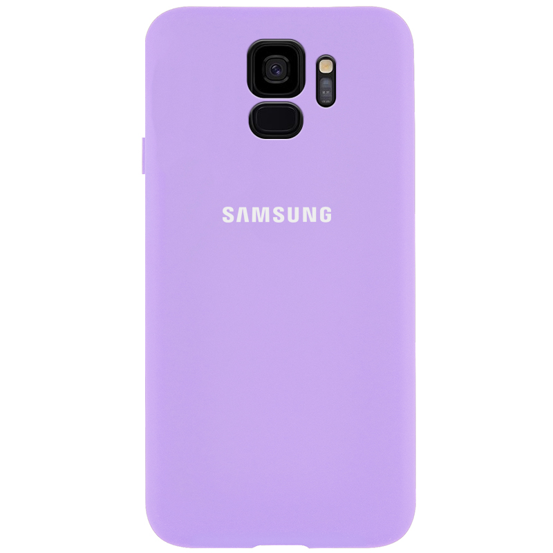 Чехол Silicone Cover Full Protective (AA) для Samsung Galaxy S9 (Сиреневый / Dasheen)