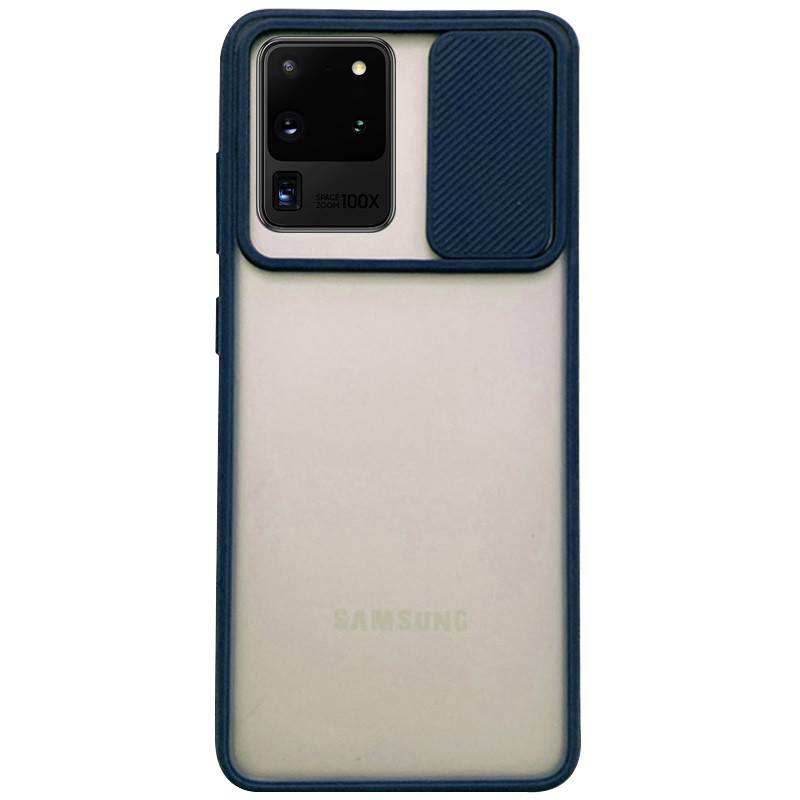 Чехол Camshield mate TPU со шторкой для камеры для Samsung Galaxy S20 Ultra (Синий)