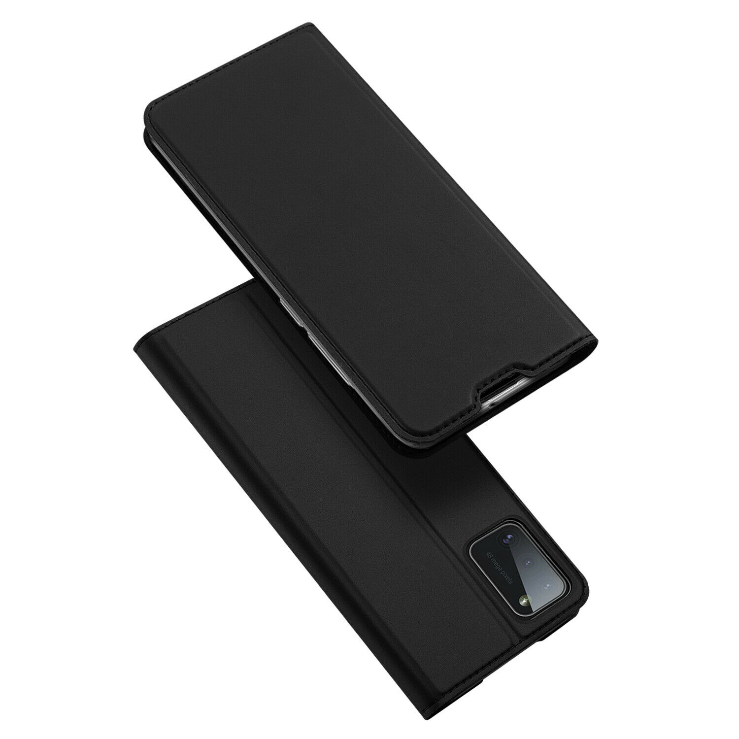 Чехол-книжка Dux Ducis с карманом для визиток для Samsung Galaxy A51 (Черный)
