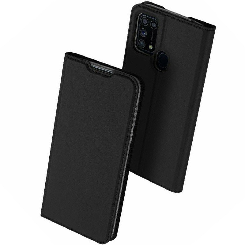 Чехол-книжка Dux Ducis с карманом для визиток для Samsung Galaxy M31s (Черный)