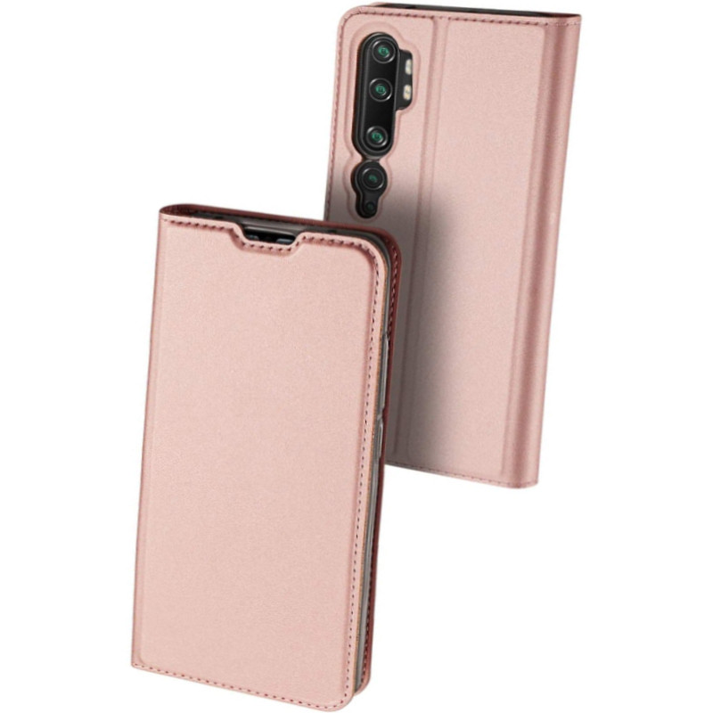 Чехол-книжка Dux Ducis с карманом для визиток для Xiaomi Mi 10 / Mi 10 Pro (Rose Gold)