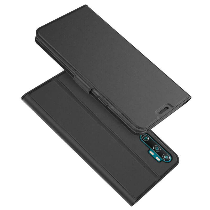 Чехол-книжка Dux Ducis с карманом для Xiaomi Mi Note 10 Pro (Черный)
