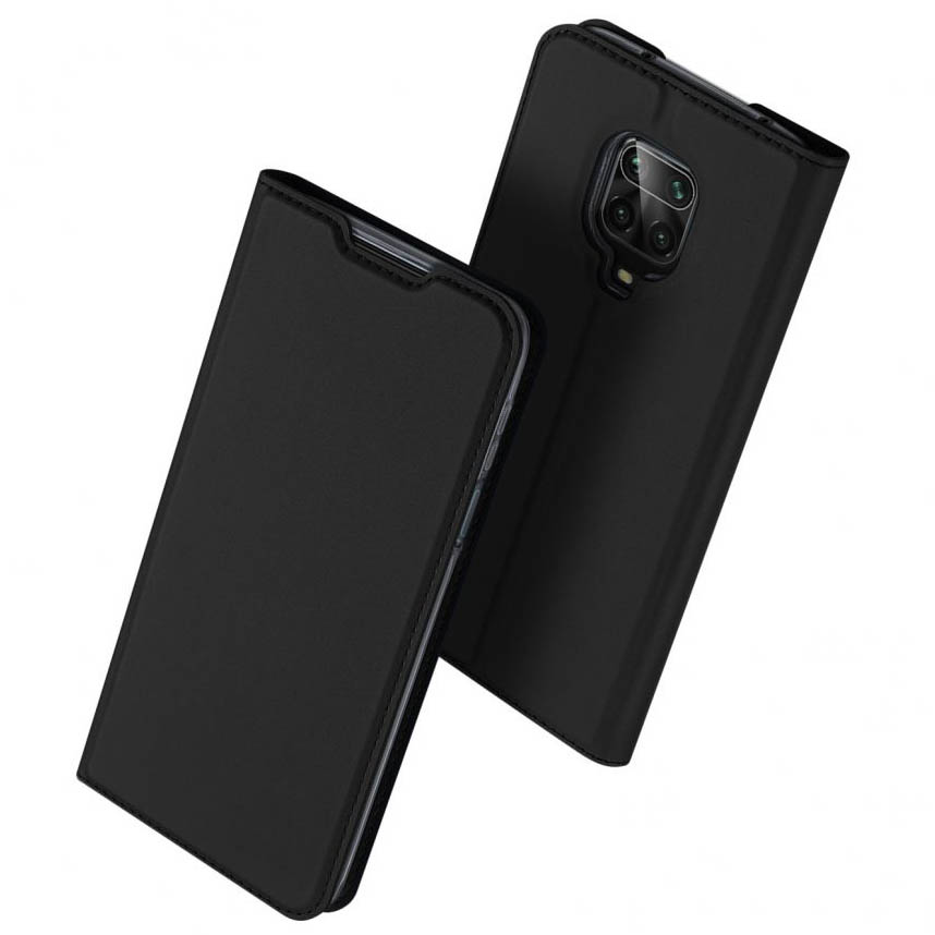 Чехол-книжка Dux Ducis с карманом для Xiaomi Redmi Note 9 Pro (Черный)