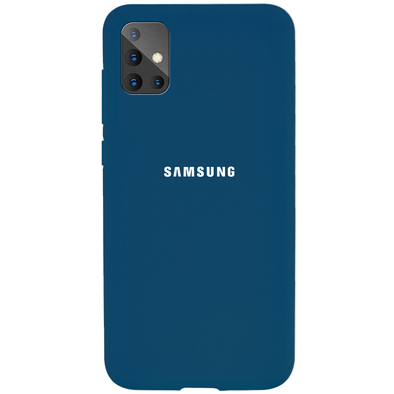 Чехол Silicone Cover Full Protective (A) для Samsung Galaxy A51 (Синий / Cobalt)