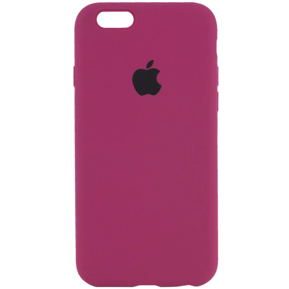 Чехол Silicone Case Full Protective (AA) для Apple iPhone 6/6s (4.7") (Бордовый / Maroon)