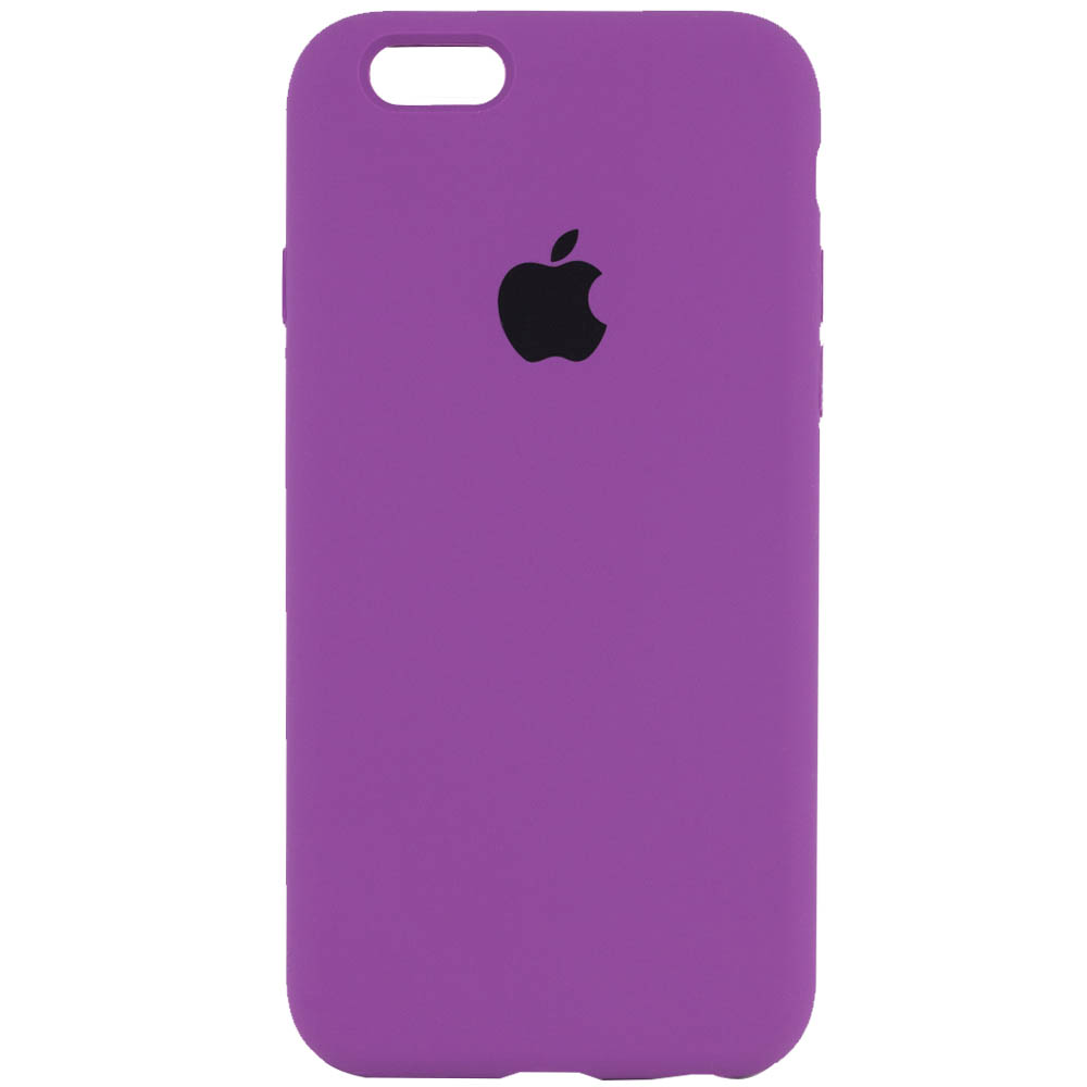 Чехол Silicone Case Full Protective (AA) для Apple iPhone 6/6s (4.7") (Фиолетовый / Grape)