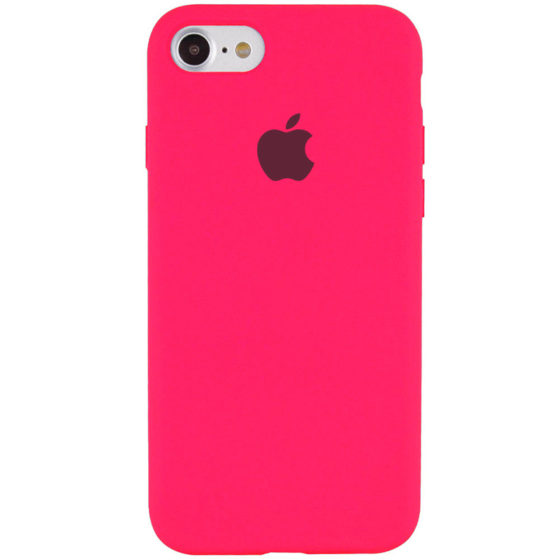 Чехол Silicone Case Full Protective (AA) для Apple iPhone 6/6s (4.7") (Розовый / Barbie pink)