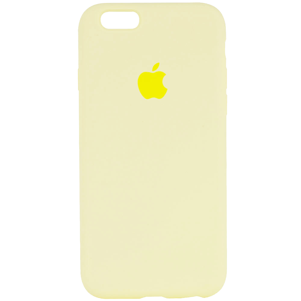 Чехол Silicone Case Full Protective (AA) для Apple iPhone 6/6s (4.7") (Желтый / Mellow Yellow)