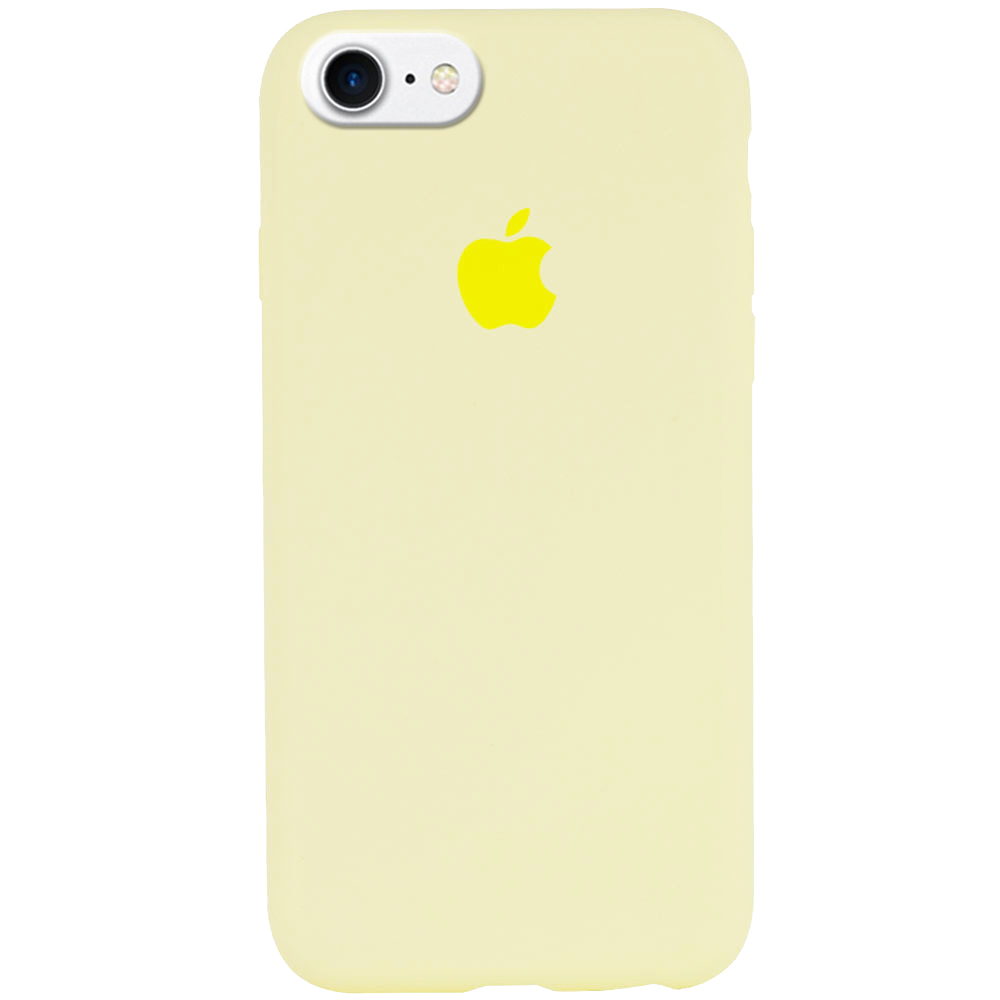 Чехол Silicone Case Full Protective (AA) для Apple iPhone 7 (4.7') (Желтый / Mellow Yellow)