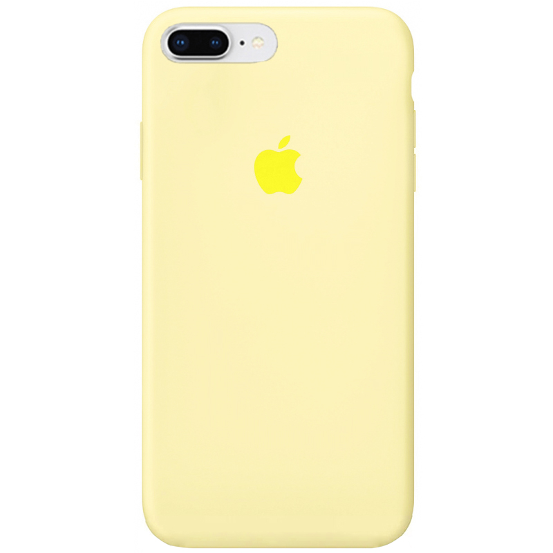 Чехол Silicone Case Full Protective (AA) для Apple iPhone 7 plus / 8 plus (5.5") (Желтый / Mellow Yellow)