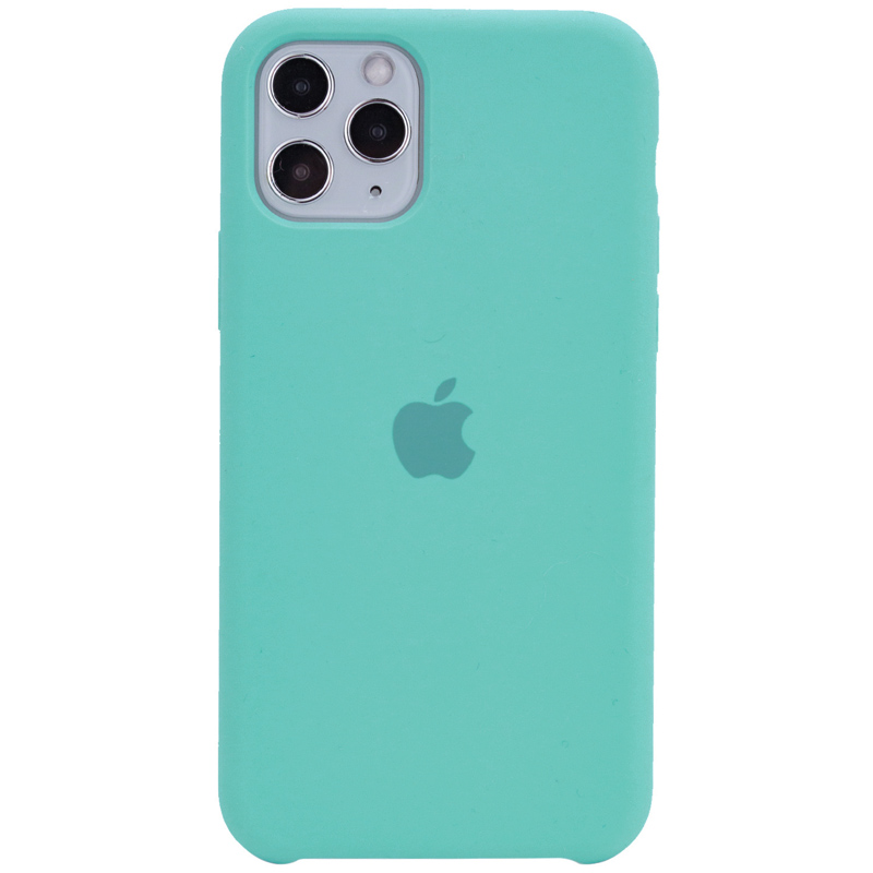 Чехол Silicone Case (AA) для Apple iPhone 11 Pro (5.8") (Бирюзовый / Ice Blue)