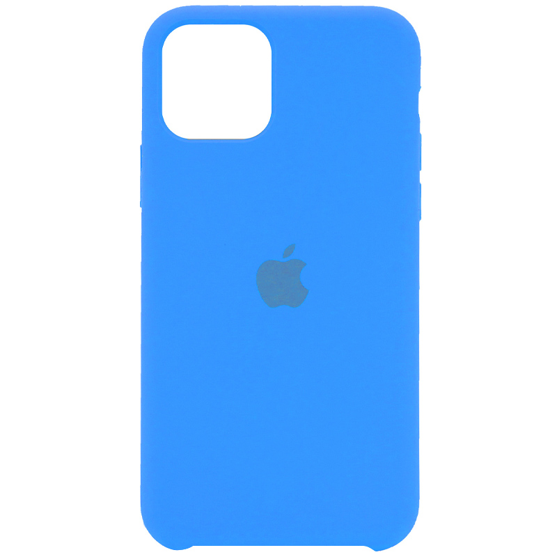 Чохол Silicone Case (AA) для Apple iPhone 11 Pro (5.8") (Блакитний / Blue)