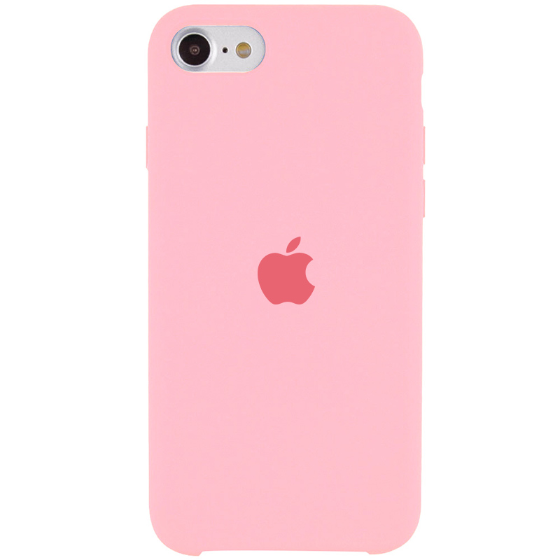 Чехол Silicone Case (AA) для Apple iPhone SE (2022) (Розовый / Pink)