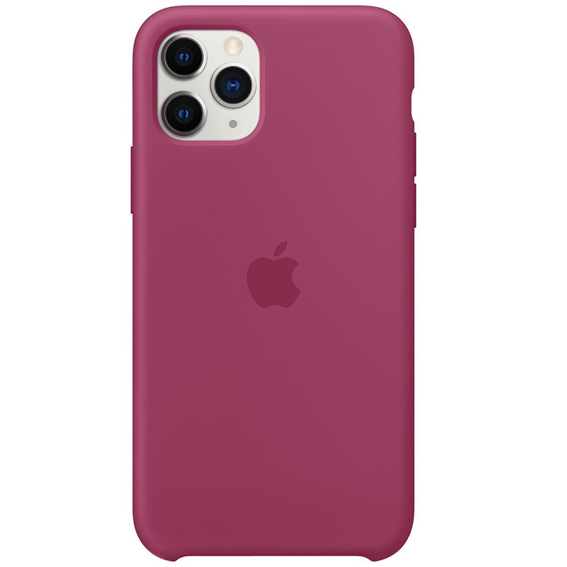 Чохол Silicone case (AAA) для Apple iPhone 11 Pro Max (6.5") (Малиновий / Pomegranate)